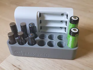 AA AAA Rechargeable Battery Organizer