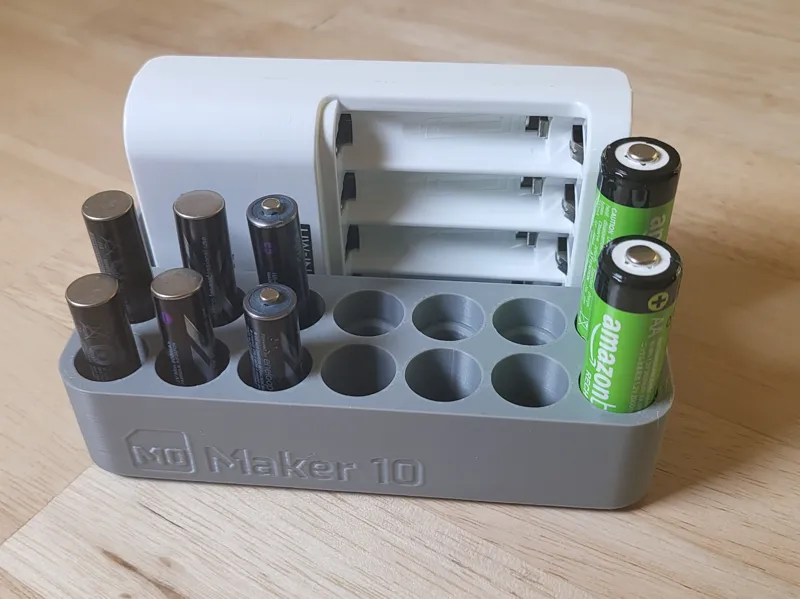 AA AAA Rechargeable Battery Organizer