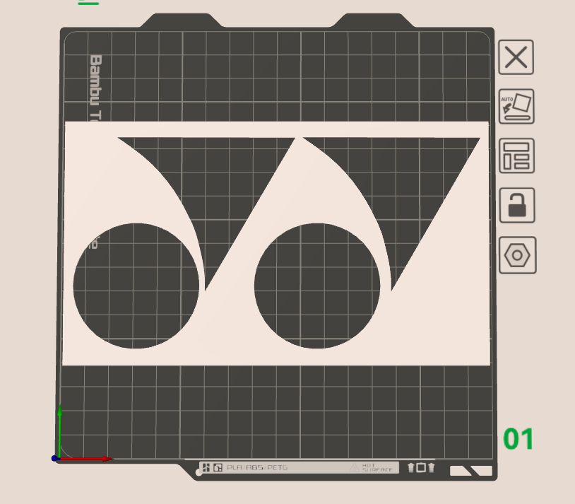 Miniatura 1 do modelo 3D 羽毛球拍logo YY