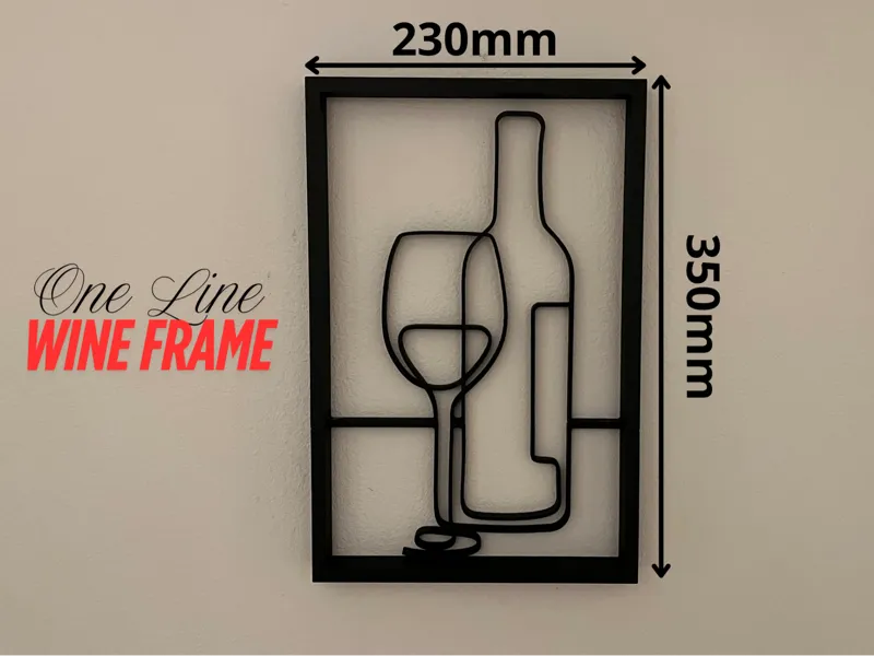 One Line - Wine Frame