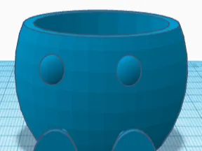 straight face plant pot