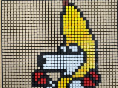 Banana Maracas Pixel Art