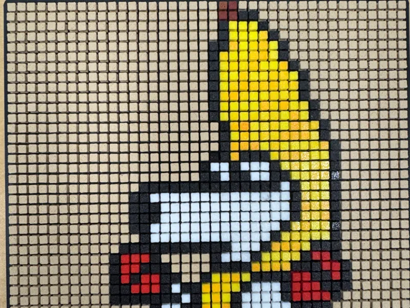 Banana Maracas Pixel Art  