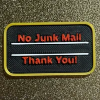 No Junk Mail - 0.2mm layer MultiColor
