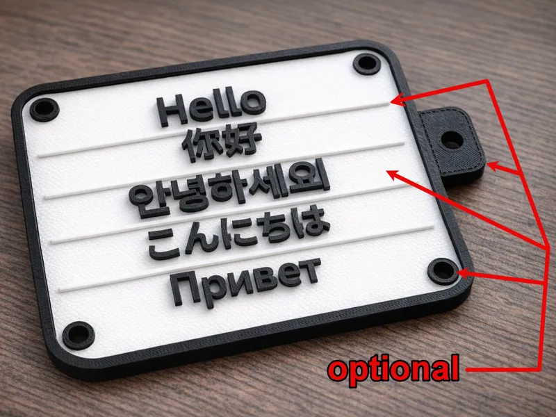 Customizable Sign, Nameplate & Keychain