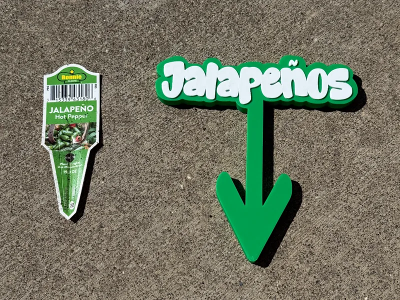 Jalapeños Garden Sign