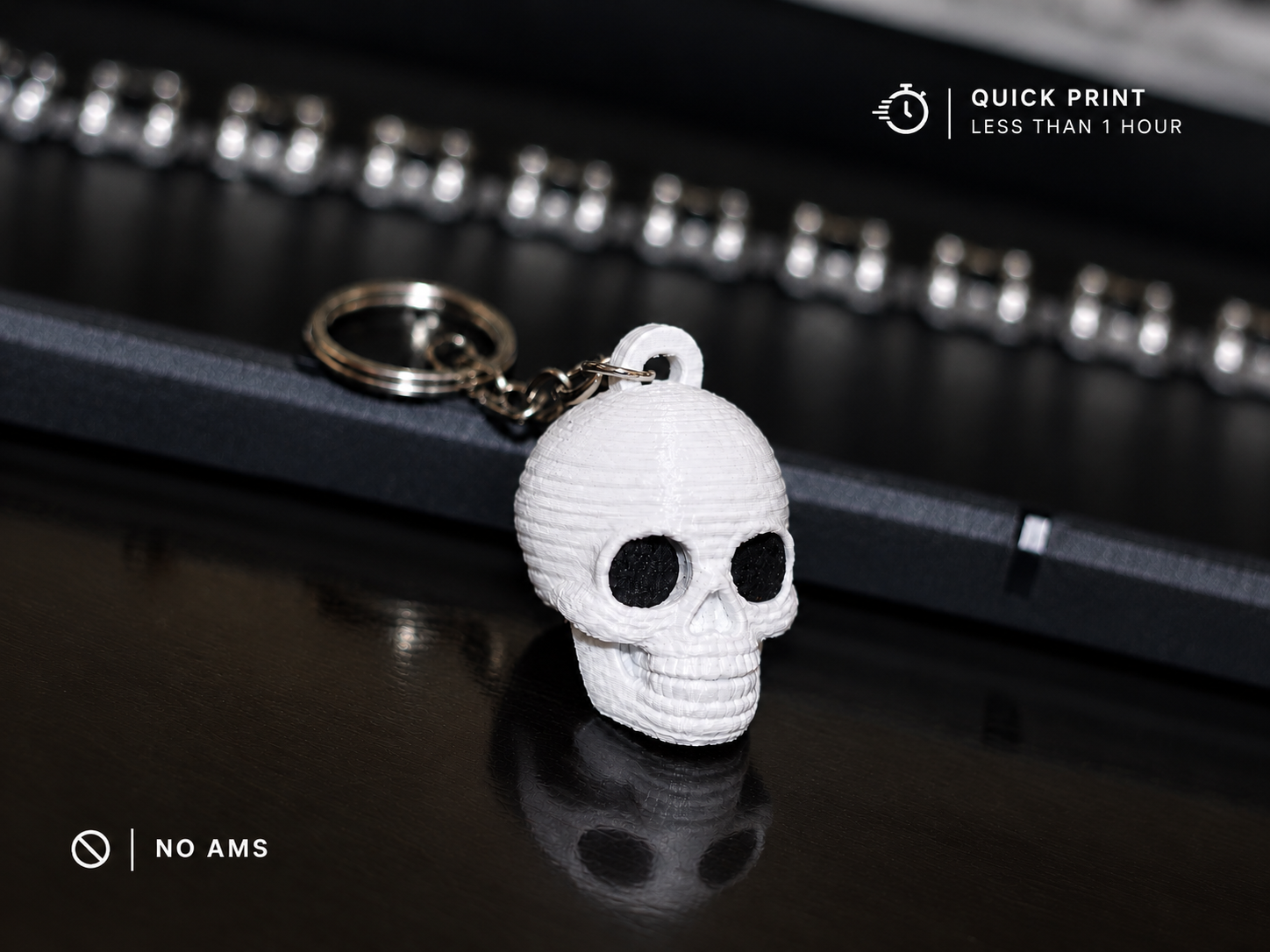 Skull Keychain 3D model