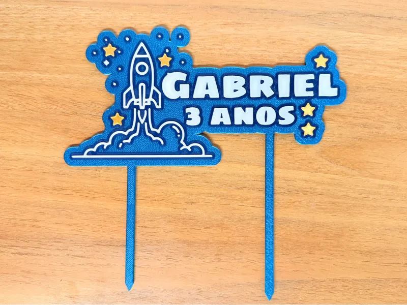 Gabriel - 3 Anos - Topo de Bolo