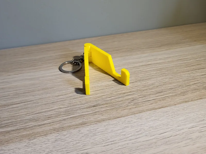 Keyring phone holder