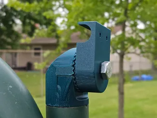 Garden swing canopy support