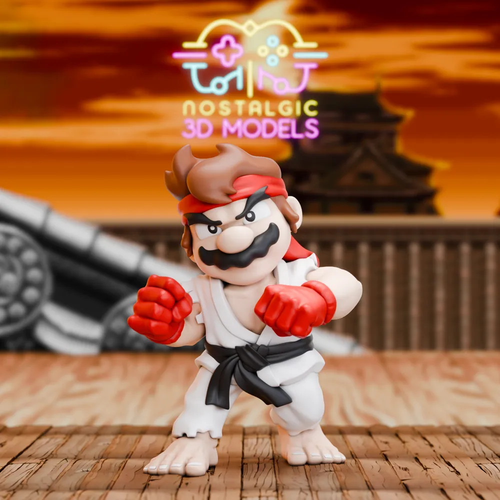 マリオ x パニッシャー 3Dカスタムフィギュア 🐉 MARIO BROS PUNISHER (MULTIPART / NO AMS)・3D Print・Cults