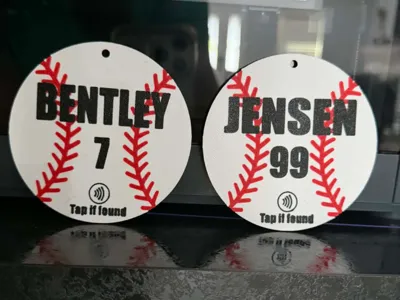 NFC Baseball Bag Tag