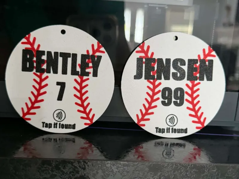 NFC Baseball Bag Tag