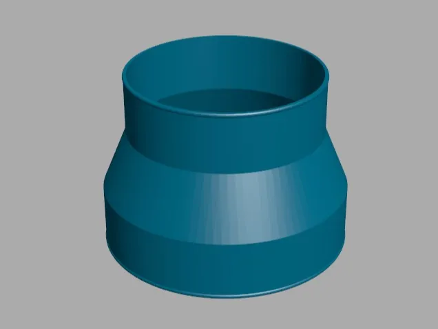 adapter / reduction 125mm to 100mm
