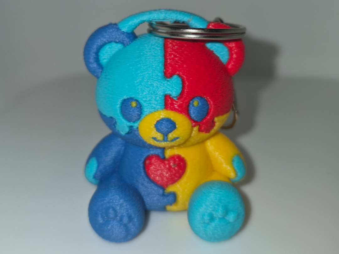 Autism Bear Charm - 1