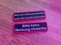 "Bitte keine Werbung einwerfen" 0,2mm Düse