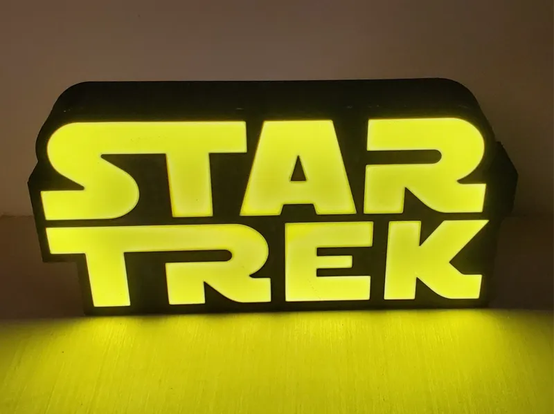 Star Trek lighted box / sign
