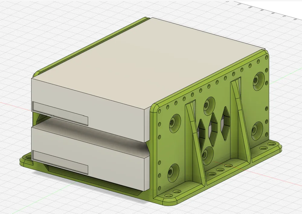 Lab 808 Dual Hard Drive Cage for 140mm Fan Mount - Free 3D Print Model ...