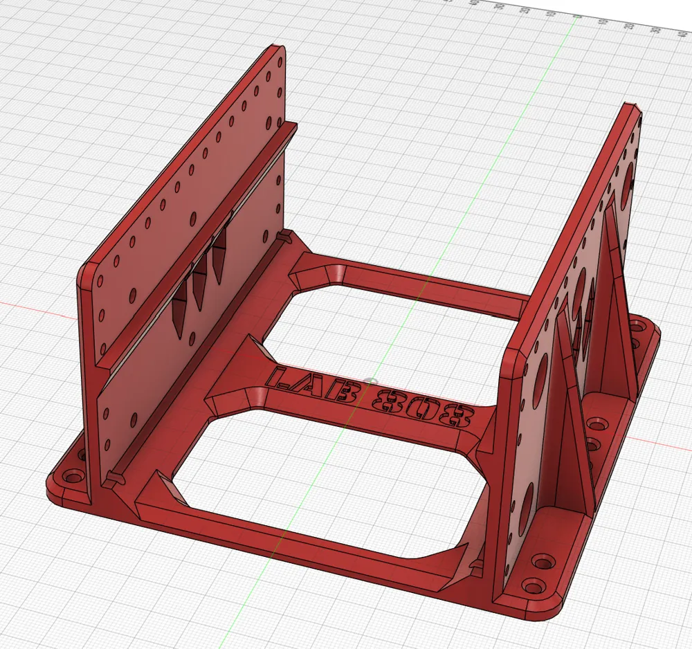 Lab 808 Dual Hard Drive Cage for 140mm Fan Mount - Free 3D Print Model ...