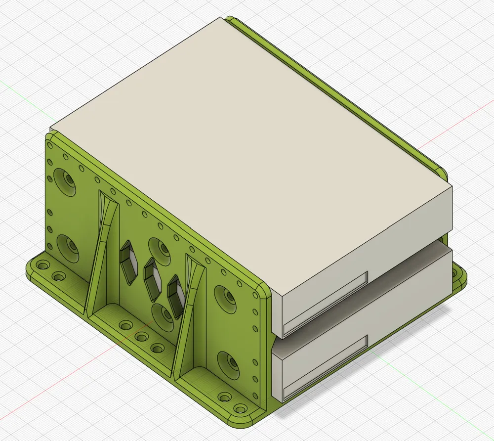 Lab 808 Dual Hard Drive Cage for 140mm Fan Mount - Free 3D Print Model ...