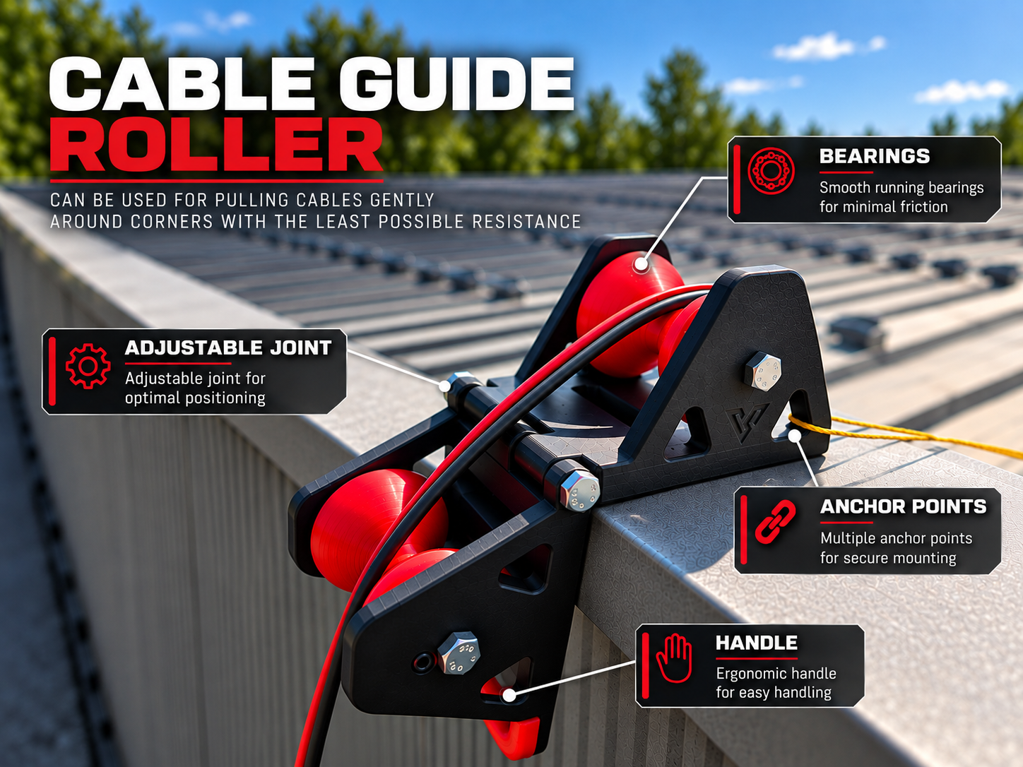 Cable guide roller - 1