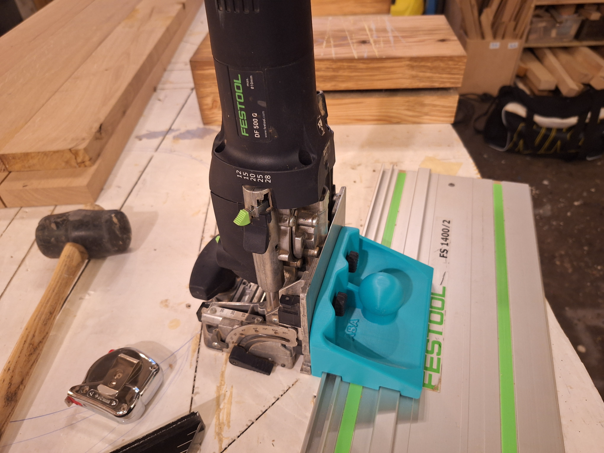 Festool Domino DF 500 to FS Rail Adapter