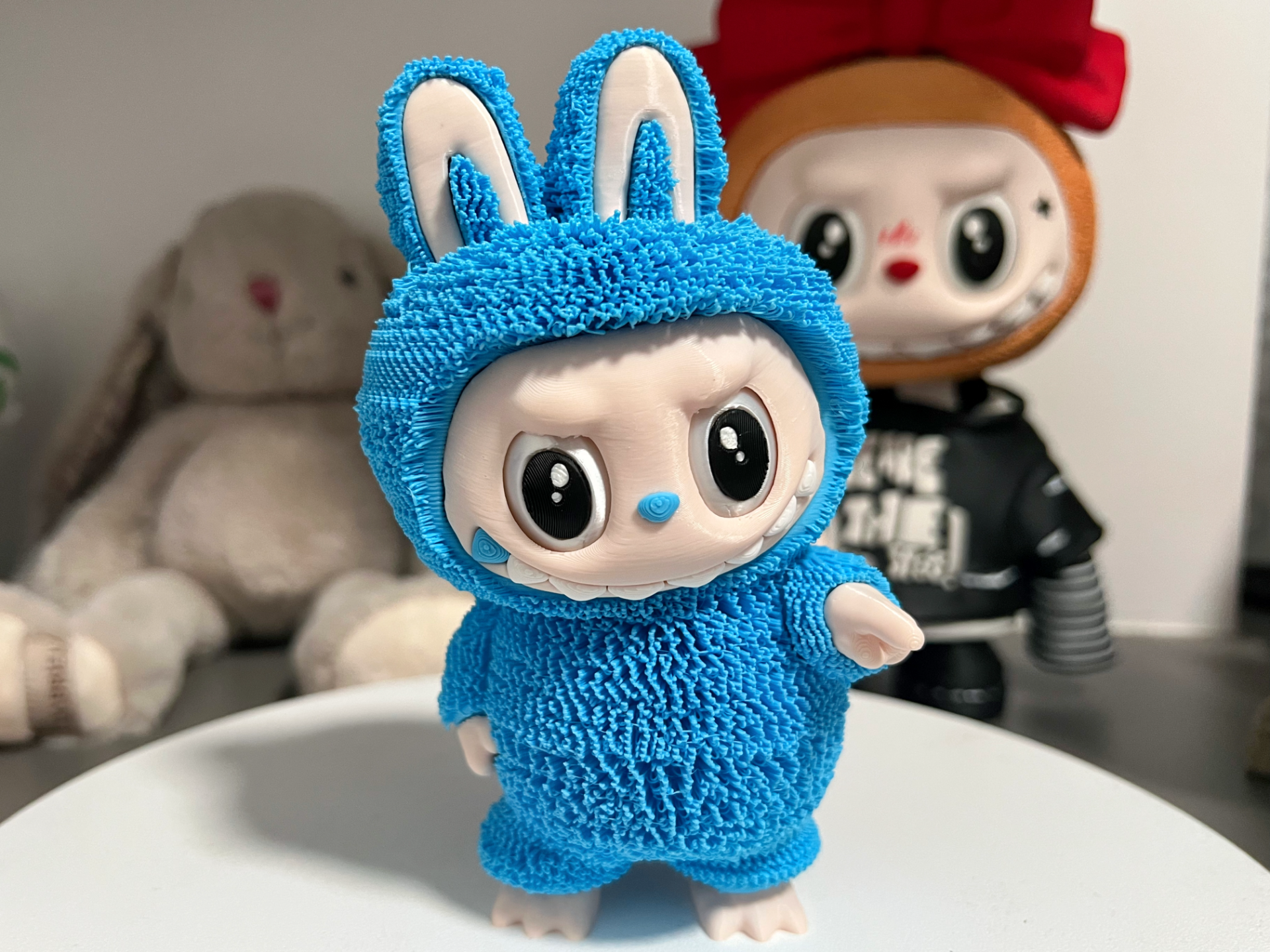 Labubu HOPE 希望 拉布布-希望labubu（长毛毛版）超密集蓬松小短毛（可转动眼球版