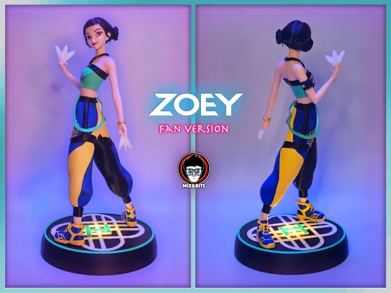 Thank you 17K!! Zoey Fanart (39 cm)