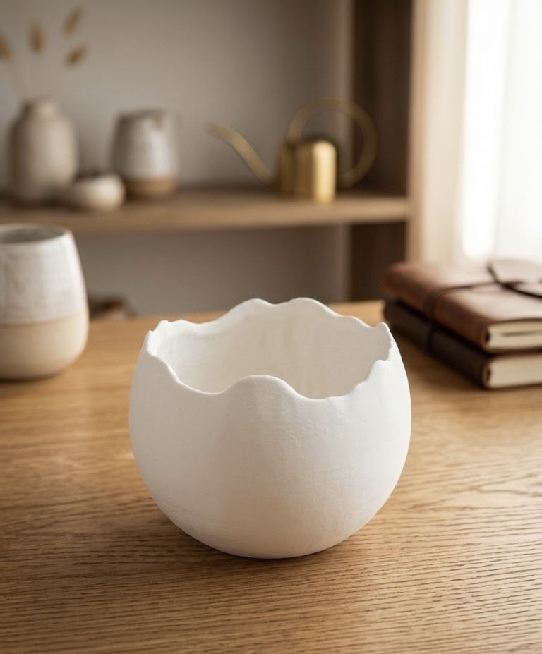 Miniatura 1 do modelo 3D Flower Pot Cracked Eggshell