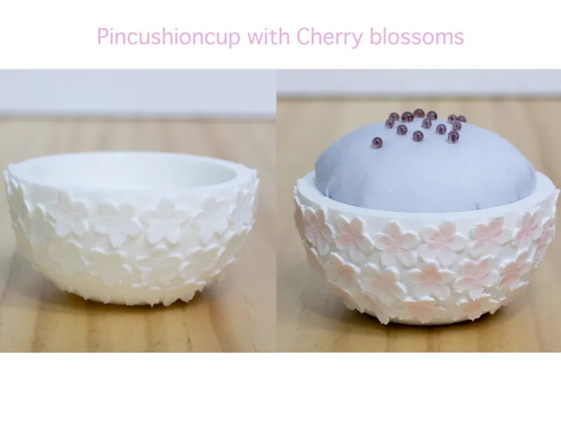 桜のピンクッションカップ
