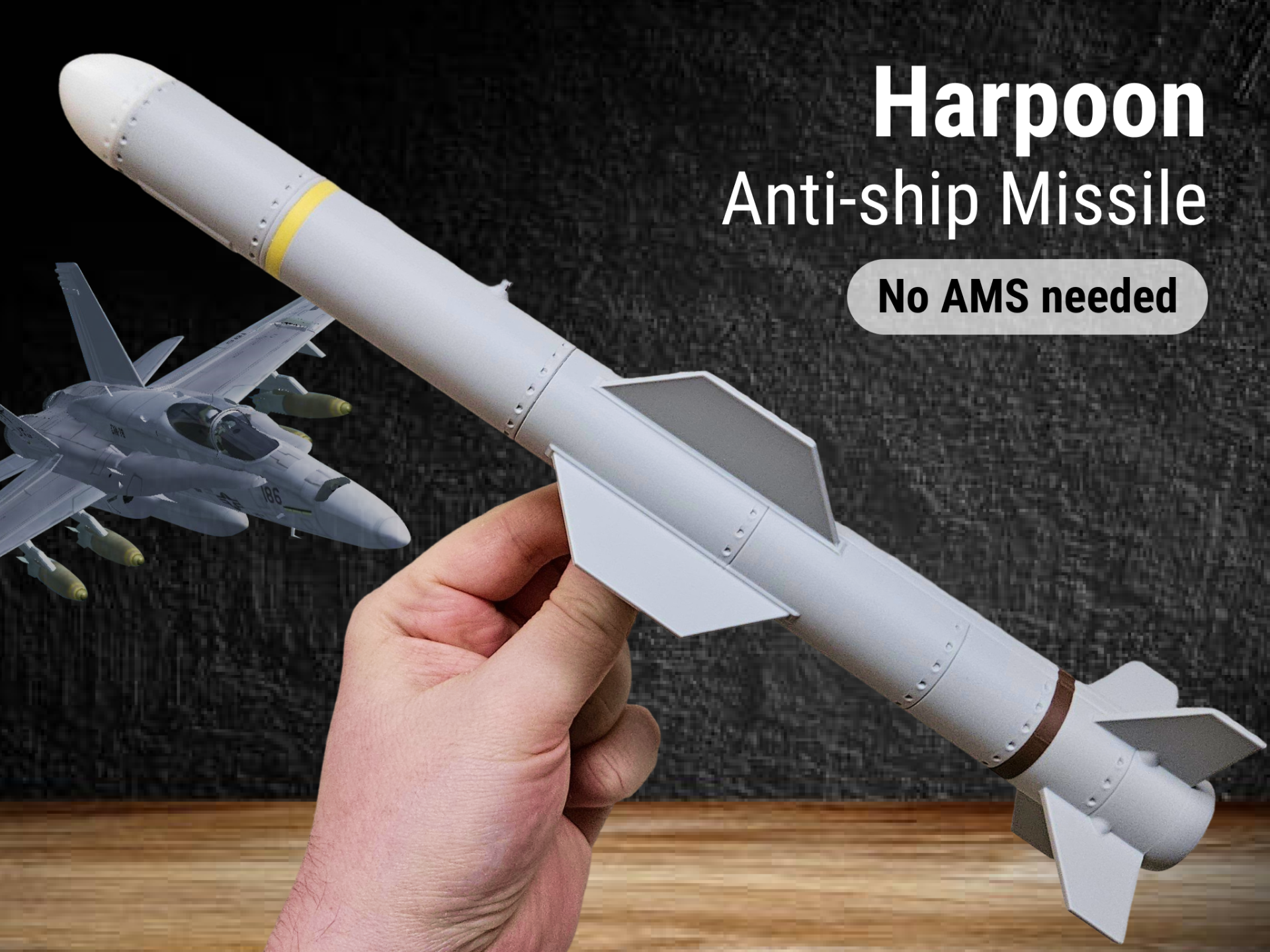 Harpoon Anti-Ship Missile Replica - 1