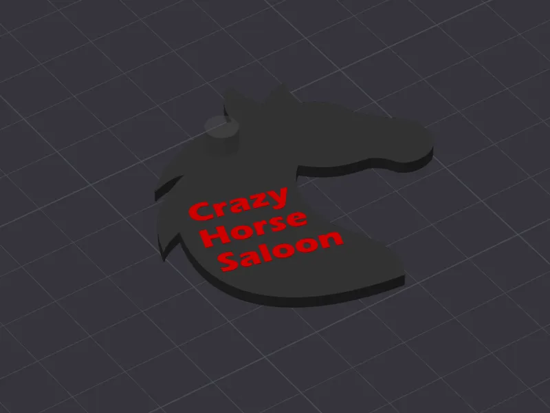 Crazy Horse Keychain