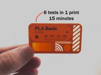 Filliment color card with tests - ALL PRINTERS