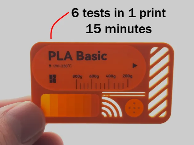 Filliment card with 6 tests -- 15 MINUTE PRINT!