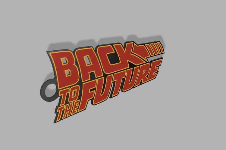 Back to the Future Keychain by l.edlfurtner MakerWorld