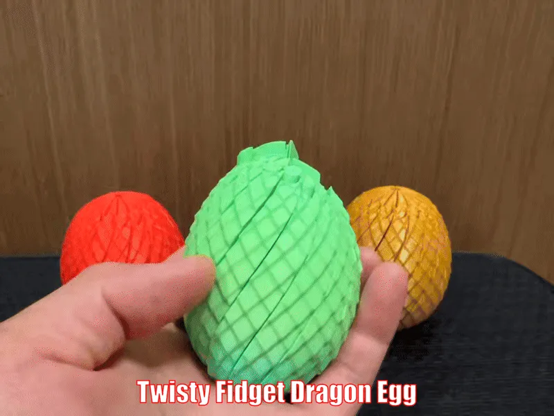 Twisty Fidget Dragon Egg view 3
