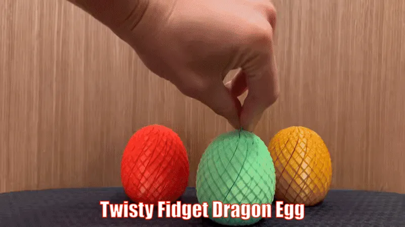 Twisty Fidget Dragon Egg view 2
