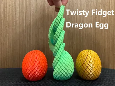 Twisty Fidget Dragon Egg