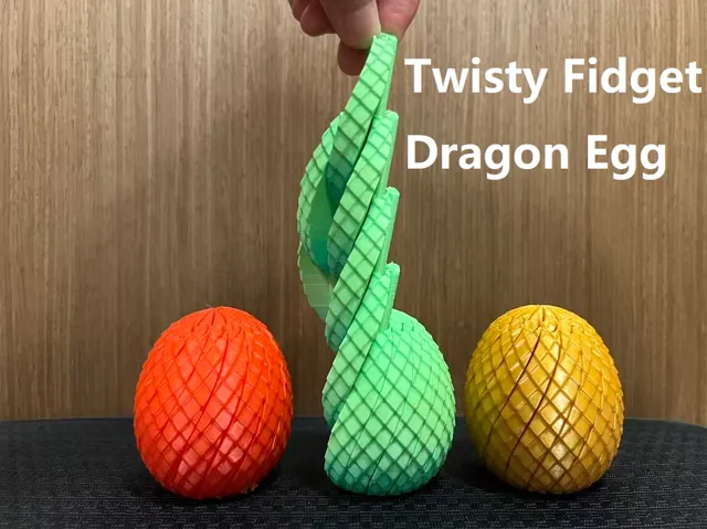 Twisty Fidget Dragon Egg