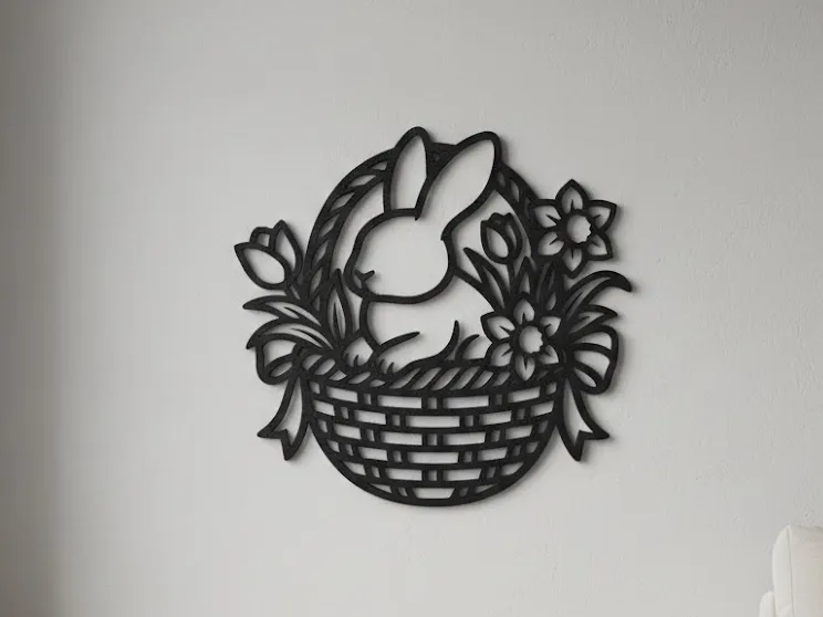 Wanddekoration "Osterkorb"