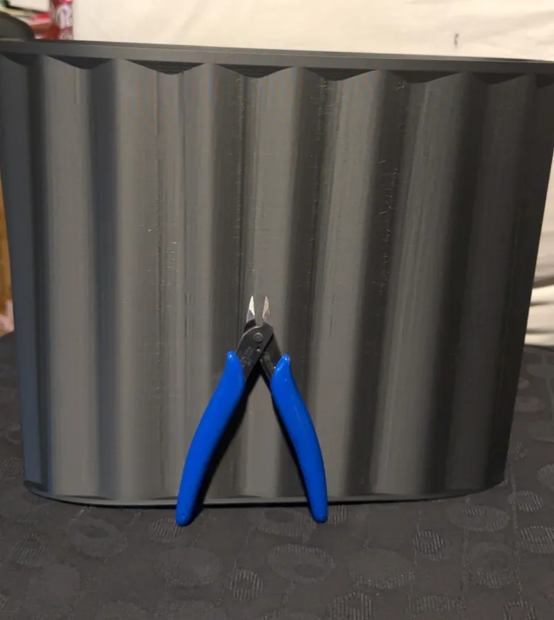 wavy trash bin tall slim