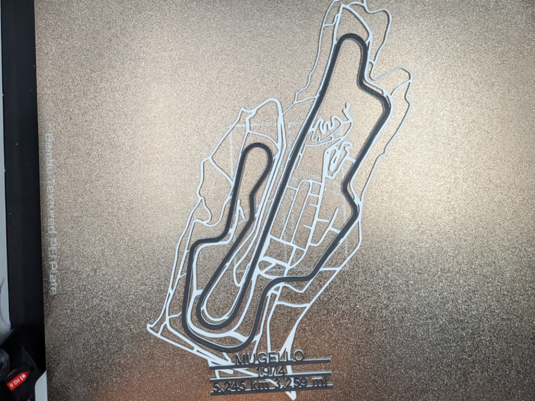 Mugello circuit f1 track with surrounding roads