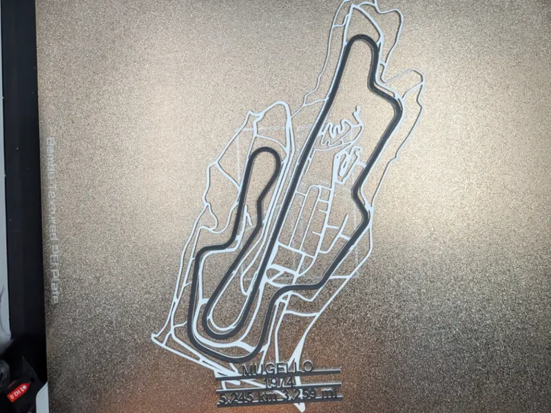 Mugello circuit f1 track with surrounding roads