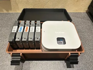 Case für Brother P-Toch Cube mit 5 Ersatzbändern