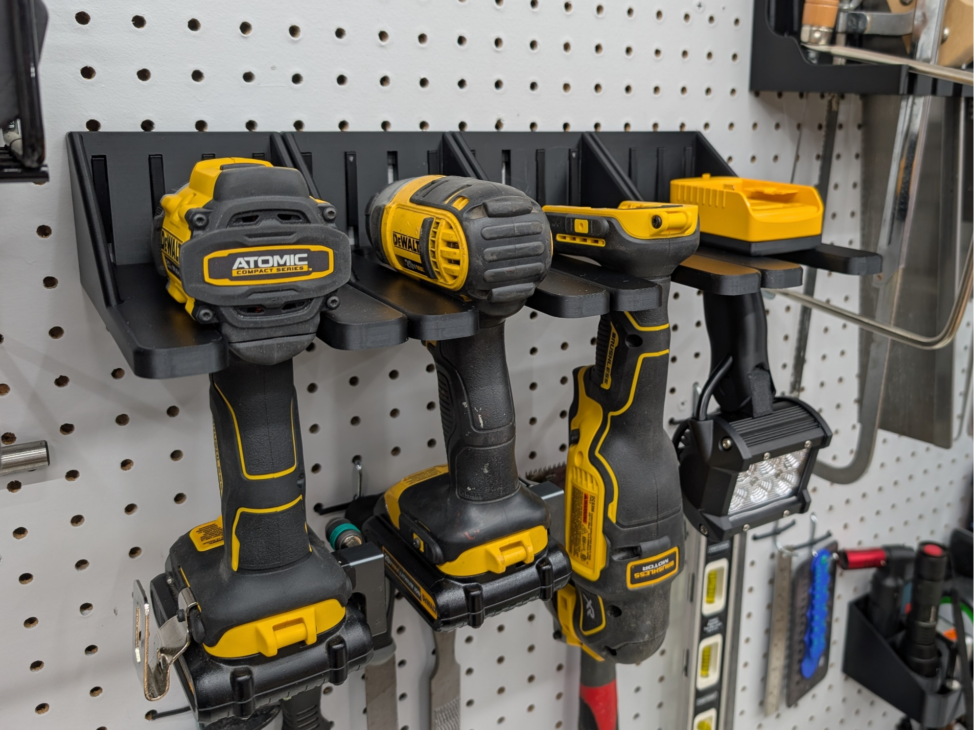 Modular Peg Board Power Tool Holder / Drill Holder