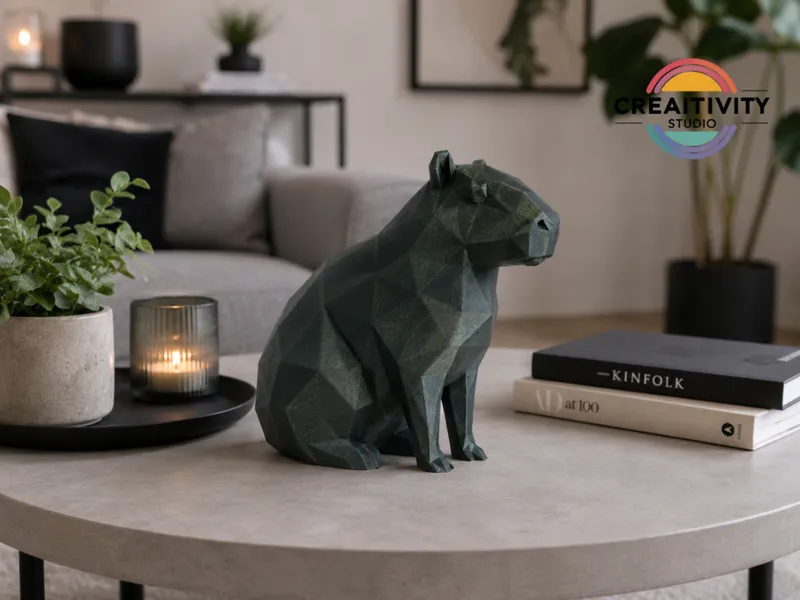 Low Poly - Capybara "Milo" - Free Commercial Use