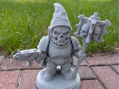 Grimdark Space Priest War Chaplain Gnome big&small