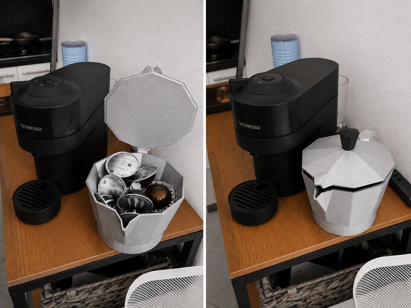 Porta Capsule Caffe a Forma di Moka 