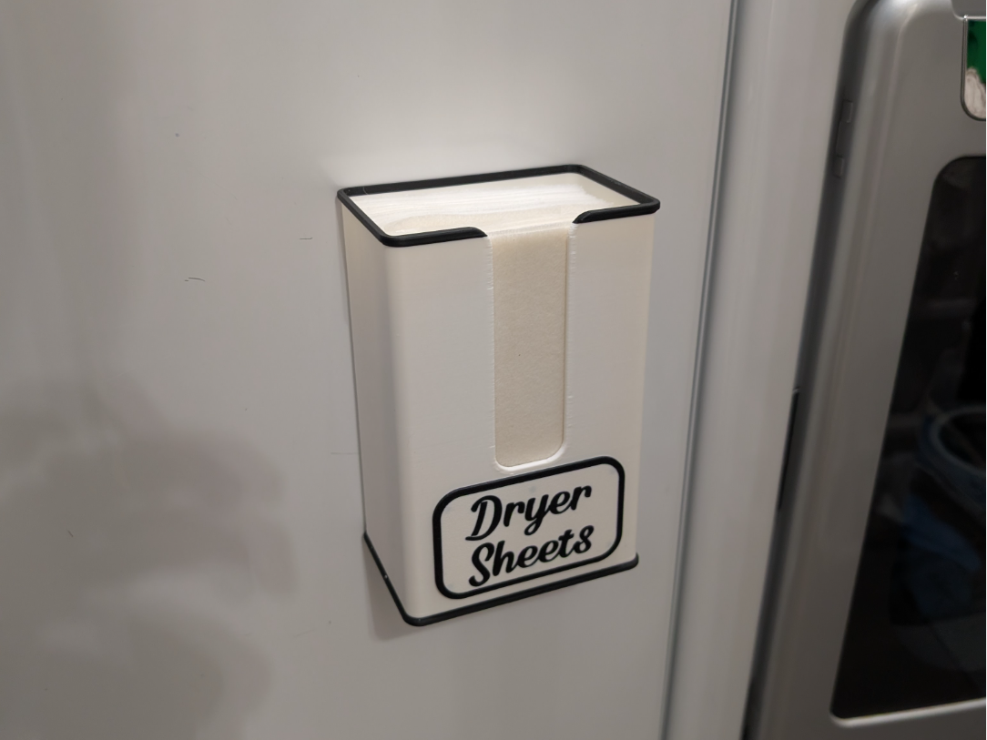 Magnetic Dryer Sheet Container