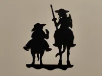 Sancho et Don Quichotte (décoration murale) — photo 1